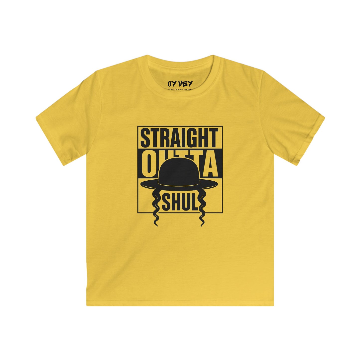 Straight Outta Shul Soft style Kids Tee