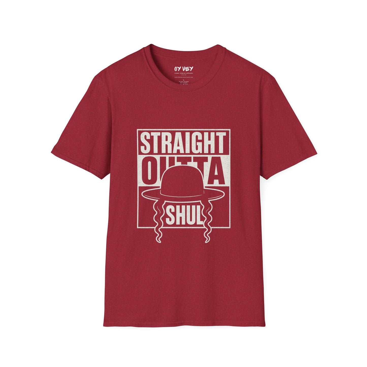 Chabad HGS Strait Outta Shul - Unisex soft T-shirt, Perfect Gift for Friends
